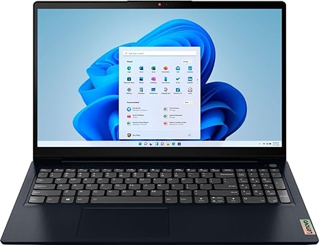 Lenovo Ideapad 3i 15.6" FHD Touch Laptop, Intel Core i5-1155G7, 8GB DDR4 RAM, 512GB SSD, Webcam, Wi-Fi 5, Bluetooth, Windows 11, Abyss Blue, W/GaLiMu