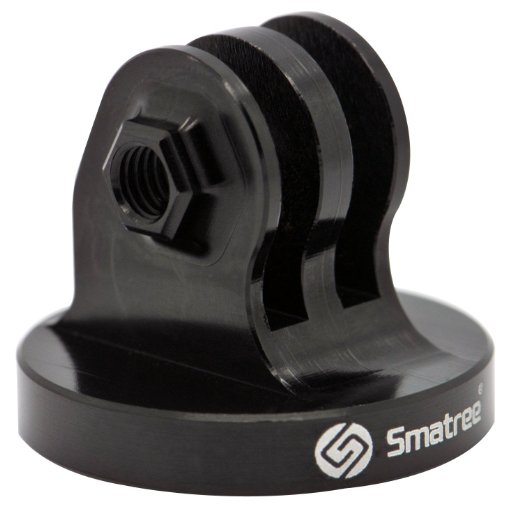 Smatree® Aluminum Tripod Mount Adapter for GoPro Hero4 HERO3  HERO3/ 2 /1 Cameras -Threaded End(Black)