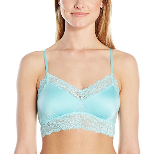 Mae Women's Microfiber Longline Lace Bralette