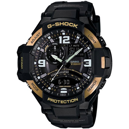 Casio Mens GA1000-9G G-Shock Gravitymaster BlackGold Watch
