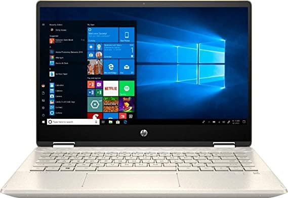 2020 HP Pavilion x360 2-in-1 Laptop Computer, 10th Gen Intel Core i5-10210U Up to 4.1GHz, 16GB DDR4 Memory, 512GB PCIe SSD, 14" FHD Touchscreen Display, 802.11AC WiFi, HDMI, Windows 10, Gold