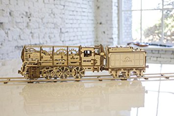 UGEARS Locomotive Mechanical 3D Puzzle Eco Toys by UGEARS
