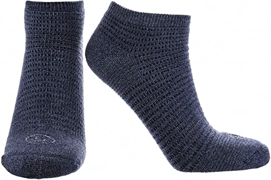 Doctor's Choice Men's Diabetic & Neuropathy Socks, No Show, Non-Binding with Aloe, Antimicrobial, Ventilation, and Seamless Toe, Single Pair, Navy, Mens Large: Shoe Size 8-12