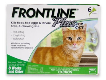 Merial Frontline Plus Flea and Tick Control for Cats and Kittens, 6 Doses