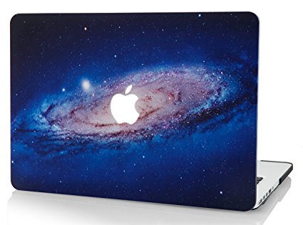 KEC MacBook Pro Retina 13 Inch Case (2015 old gen.) Plastic Hard Shell Cover A1502 / A1425 Space Galaxy (Milky)