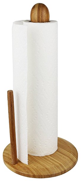 Greenco Counter Top Bamboo Paper Towel Holder