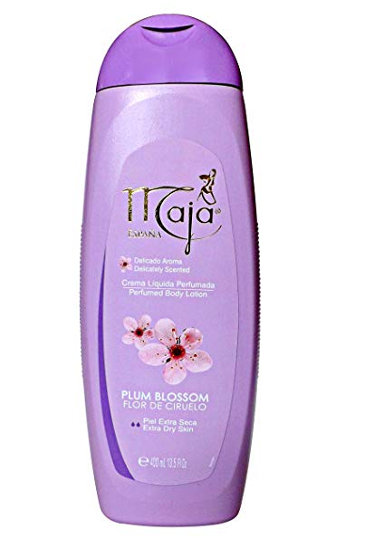 Maja Plum Blossom Body Lotion | Scented Body Cream for Extra Dry Skin, Giving Softer Skin with Healthy Look; 13.5 Ounces