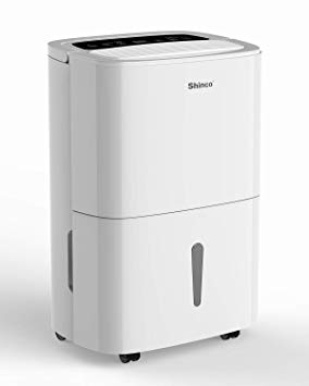 Shinco 50 Pints Dehumidifiers, Energy Star Certified, for Spaces up to 3000 sq. ft, Perfect for Basements, Portable with Wheels, Easy Control of Humidity, Drain Hose Outlet to Remove Odor & Allergens