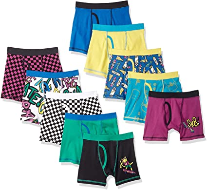 Amazon Brand - Spotted Zebra Boys Cotton Boxer Briefs Underwear