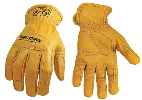 Youngstown Glove Company 12-3265-60-L 27 Cal Ground Glove Performance Work Gloves, Large, Brown