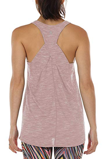 icyzone Workout Tank Shirts for Women - Athletic Exercise Yoga Gym Tops, Womens Muscle Tank