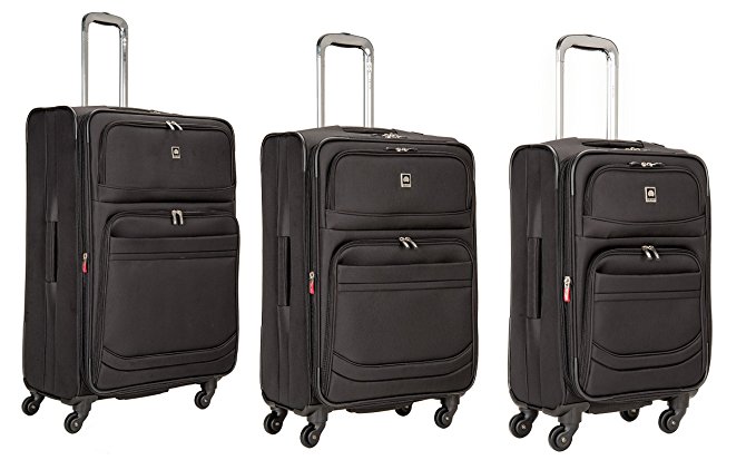 Delsey Luggage D-Lite 3 Piece Expandable Nested Spinner Luggage Set