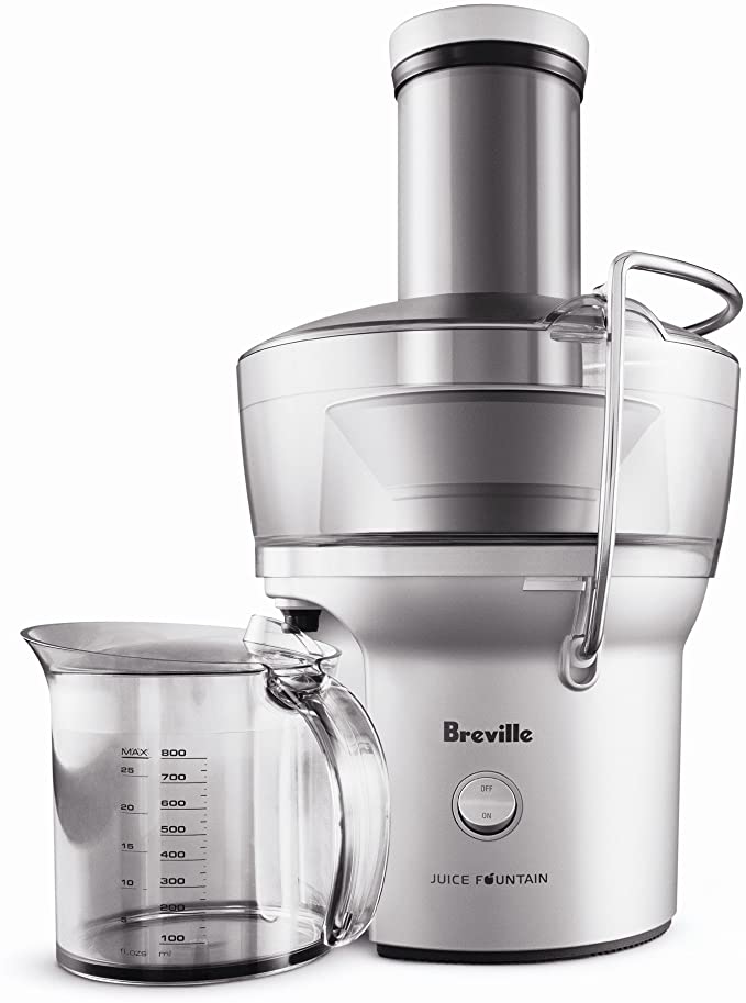 Breville BJE200XL Juice Fountain Compact Centrifugal Juicer, Silver