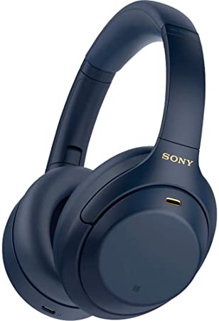 Sony WH-1000XM4 Wireless Noise-Cancelling Over-The-Ear Headphones Midnight Blue (Certified Refurbished)