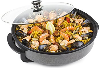 Andrew James Multi Cooker With Glass Lid In Black 1500W