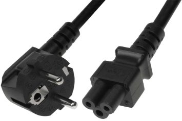 SF Cable, 6ft CEE7 Schuko (European 3 pin) to C5 with H05VV-F 0.75mm²