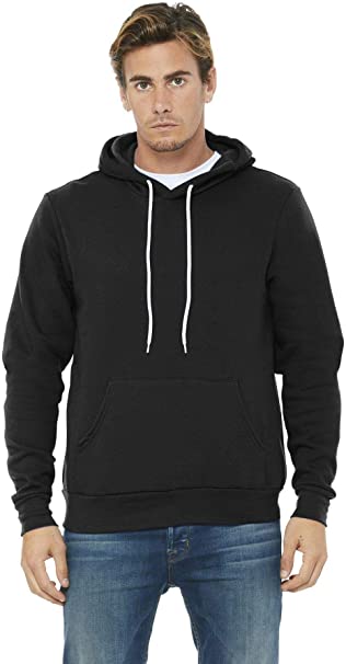 Bella   Canvas Unisex Poly-Cotton Fleece Pullover Hoodie Sweatshirt