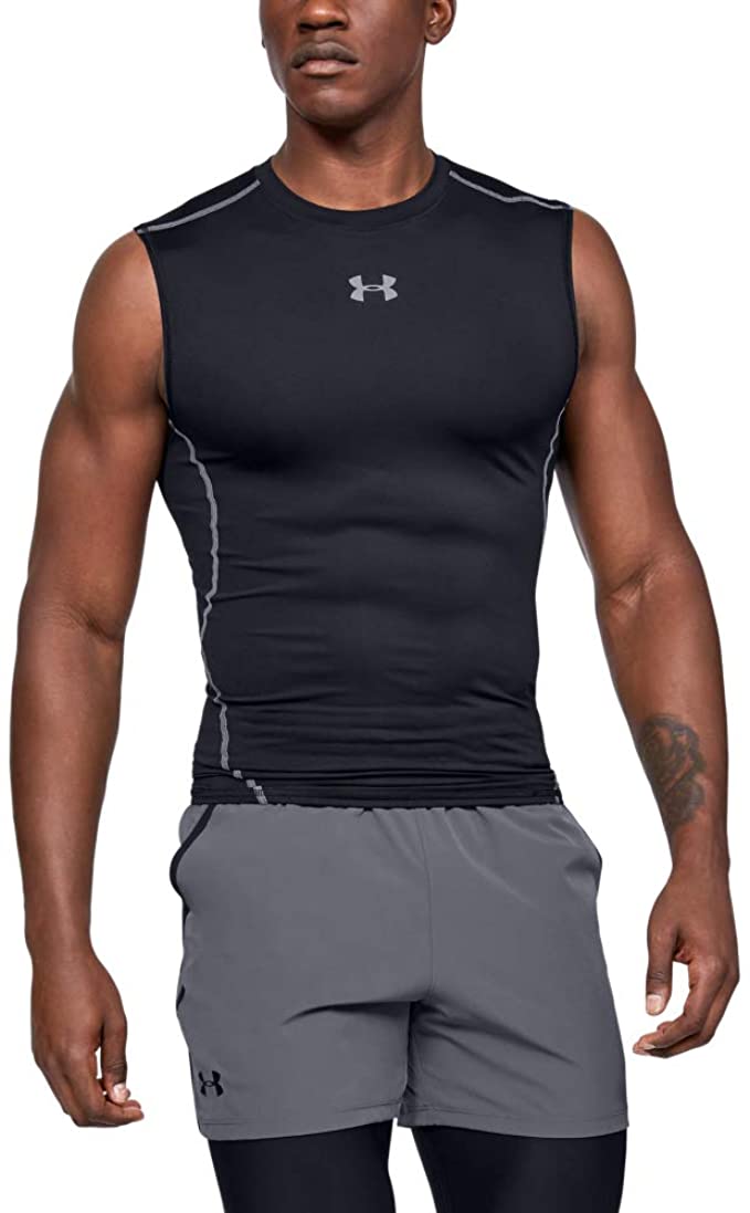 Under Armour Men's HeatGear Armour Sleeveless Compression T-shirt