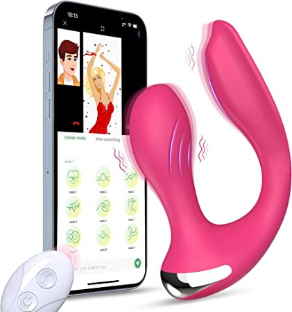Dual Stimulation App Remote Control Wearable Panty Clitoral Vibrators Rose G Spot Butterfly Vibrator with 9 9 Strong Vibration Acvioo Mode Sex Toys for Women or Couples (Pink)