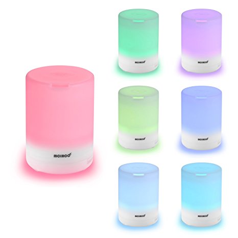 Cool Mist Humidifier, MCIRCO 300ML Essential Oil Diffuser Aromatherapy Diffuser Color Changing LED Oil Diffuser Humidifier Room Office Ultrasonic Diffuser