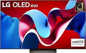 LG OLED evo 55'', Serie C4 2024, OLED55C46LA, Smart TV 4K, Processore α9 Gen7, Brightness Booster, 40W, Dolby Vision, 4 HDMI 2.1 4K@144Hz, GSync, VRR, Alexa, ThinQ AI, webOS 24, Umber Brown