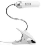 ENHANCE FlexBEAM USB Flexible Clip-On Laptop Lamp and Work Light w 7 LED Lights and Clip-On Clamp for Laptops  Desktop Computers  Notebooks and Select Tablets
