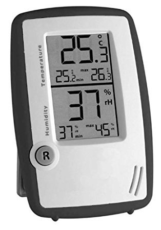 Thermometer-Hygrometer Instrument Room Control Anthrazit-White