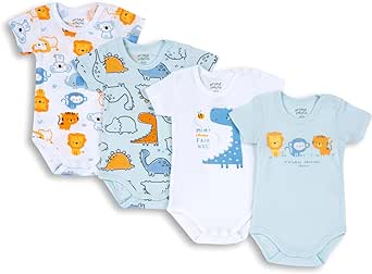 Chicco, Set Kurzarm Bodys aus Baumwolle, Baby - Jungen