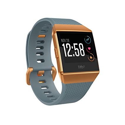 Fitbit Ionic Smartwatch, Slate Blue/Burnt Orange, One Size (S & L Bands Included)