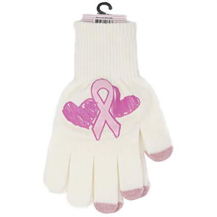Breast Cancer Awareness Ladies Texting Gloves