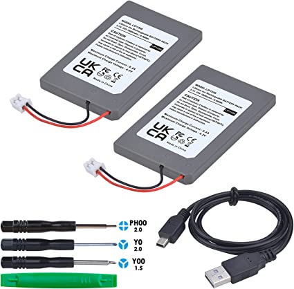 DuraPro 2X LIP1359, LIP1859, LIP1472 Battery for Sony Playstation 3 PS3 SIXAXIS Wireless Controller CECHZC2E CECHZC2U