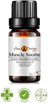 Muscle Soothe Life Oil (10ml) - Blend of Camphor, Black Pepper & Lavender Pure & Natural Essential Oils (Use with Aromatherapy Diffuser, Burner, During Yoga, Meditation, Massage, Bath)