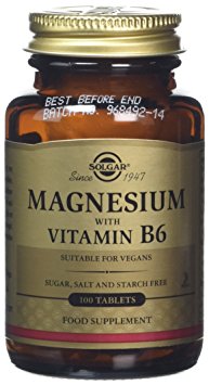Solgar Magnesium with Vitamin B6 Tablets, 100 Count