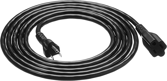 AmazonBasics Extension Cord - 10 feet - US - Black