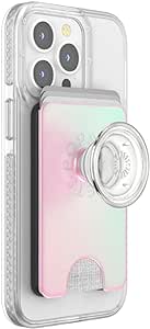 Phone Wallet with Expanding Grip, Phone Card Holder, Wireless Charging Compatible, Wallet Compatible with MagSafe - Mermaid Pink