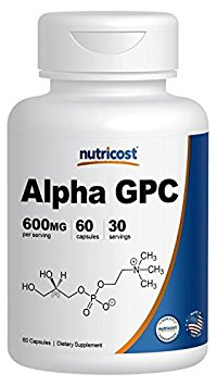 Nutricost Alpha GPC 300mg, 60 Capsules - Non-GMO and Gluten Free 600mg per Serving