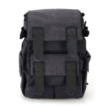 Caden M5 Canvas Camera Bag Backpack for Canon Nikon Sony DSLR 5d2 Digital Camera Tablet PC