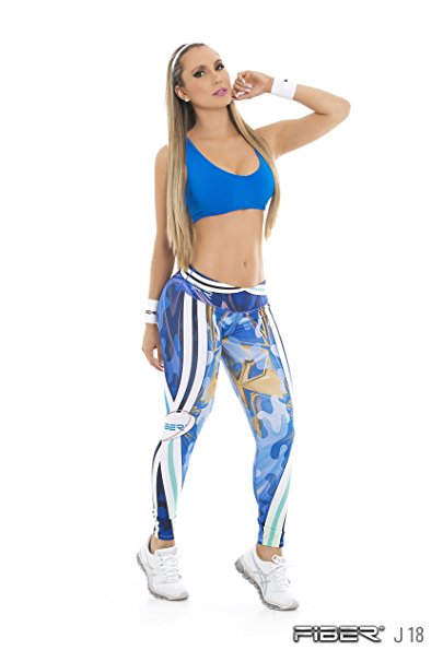 Fiber Colombian Activewear Printed Leggings Designs Gym Workout Tights