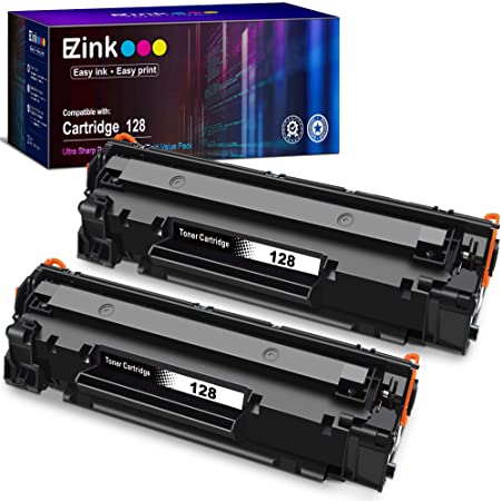 E-Z Ink (TM) Compatible Toner Cartridge Replacement for Canon 128 CRG128 3500B001AA to use with FaxPhone L100 L190, ImageClass D530 D550 MF4570dw MF4770n MF4890dw MF4420n MF4450 (Black, 2 Pack)