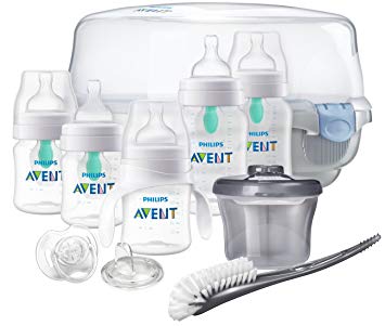 Philips Avent Anti-Colic Baby Bottle with AirFree Vent Gift Set Essentials, SCD398/02ST