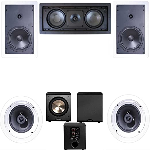 Klipsch R-1650-W In Wall #2 5.1 Home Theater System(R-2502-W)-FREE PL-200