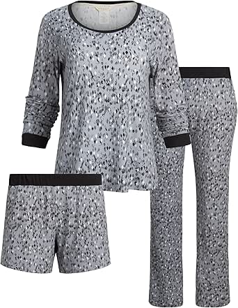 Lucky Brand Womens Pajama Set 3Piece