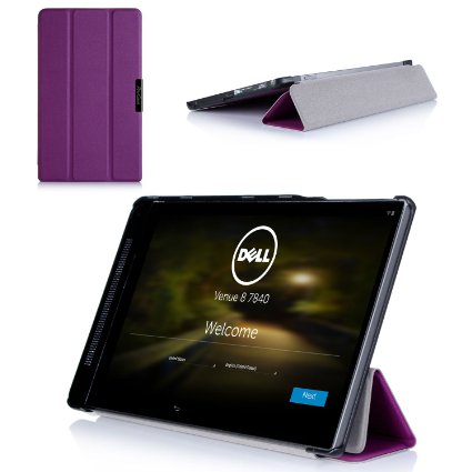 ProCase SlimSnug Case for Dell Venue 8 7000 7840 Android Tablet, Ultra Slim and light, Hard Shell Cover, with Stand, Exclusive for New Venue 8 7000 7840 Tablet V7840 (Purple)