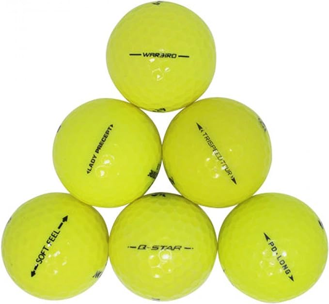 Yellow Premium Brand Golf Balls