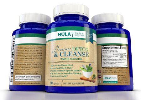 Complete Detox and Colon Cleanse The Perfect Way to Detoxify Eliminate Waste and Begin Your Weight Loss Program - 100 Natural Formula - 60 Vegetable Capsules - 15 Day Gentle Cleansing Cycle