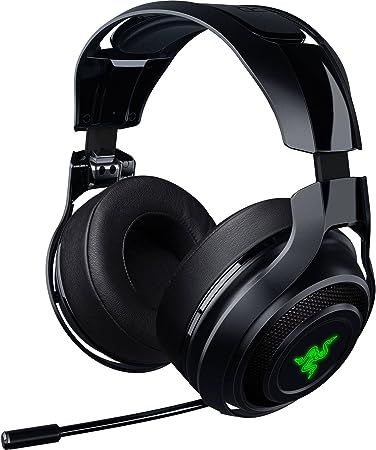 Razer ManO'War: Wireless 7.1 Surround Sound - 2.4 GHz Wireless Technology - Quick Action Controls - Unidirectional Retractable Mic - Gaming Headset Works with PC, PS4, & Xbox One