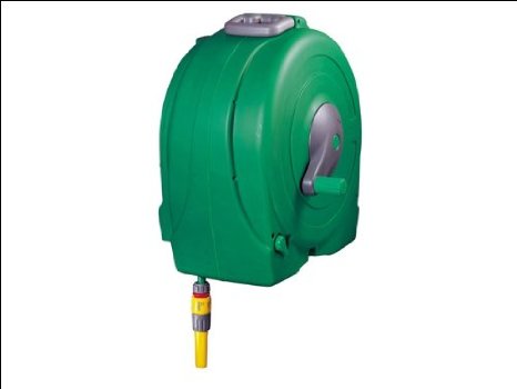 Hozelock Wall-Mounted Fast Reel with 40 m Hose and Connectors - Colour May Vary