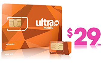 Ultra Mobile triple punch Regular, Micro and Nano all in one SIM Card   $29 Plan free