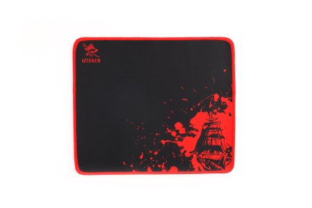 iZEEKER Extra Large L Gaming Mousepad, Stitched Edges Non-Slip Rubber Mats Pads - 3mm Thick | 12.5"x10.6" - Red Edge