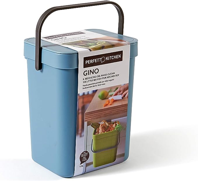 Perfect Kitchen Gino Oganic Waste Bin Hanging Bin 5 litres Plastic